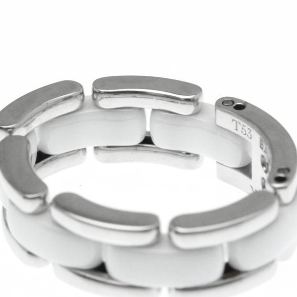 CHANEL 18k White Gold Ring - Picture 8 of 9